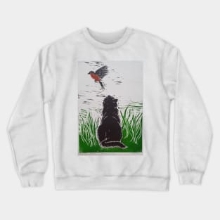 Nils and the bullfinch Crewneck Sweatshirt